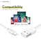 Overtime 4ft iPhone Charger Cable, Apple MFi Certified USB to Lightning Cable, USB Cord for iPhoneiPad, White DACDAIP5 - alternate 2